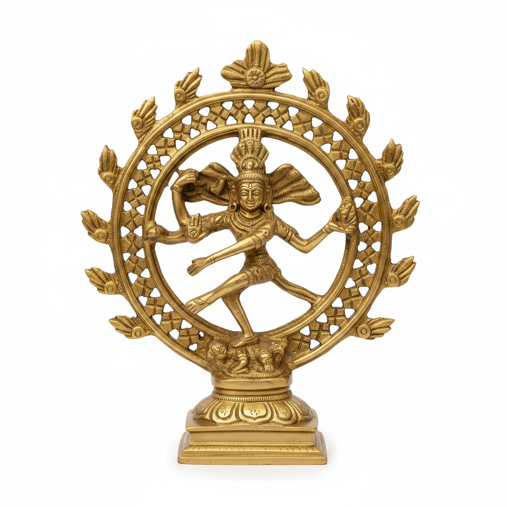 Natraj Brass Idol - White