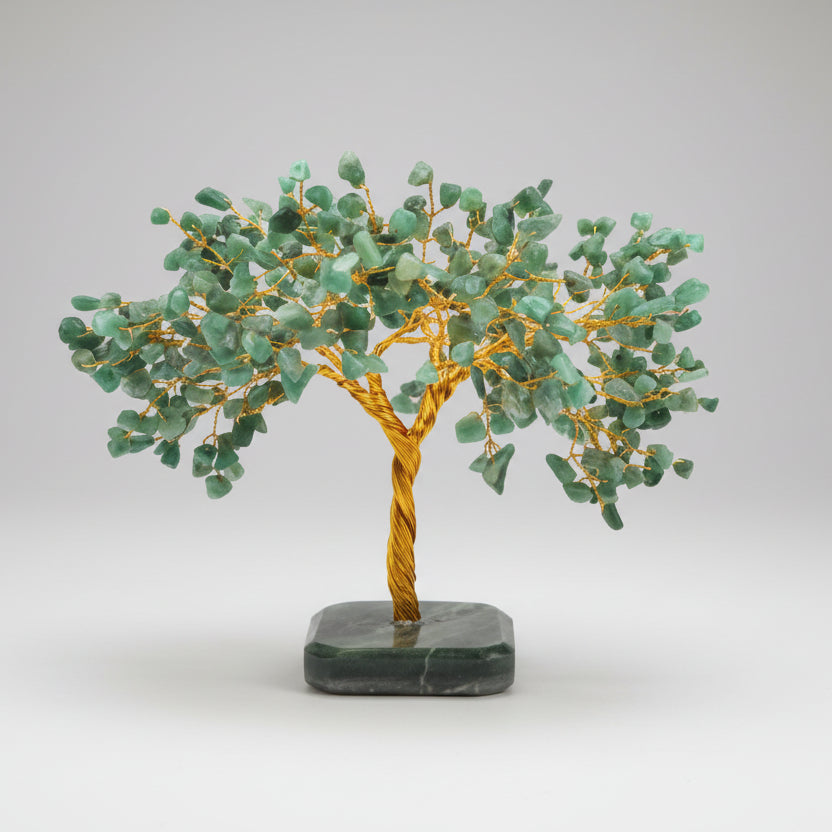 Natural Green Jade Chakra Vastu Tree - Big