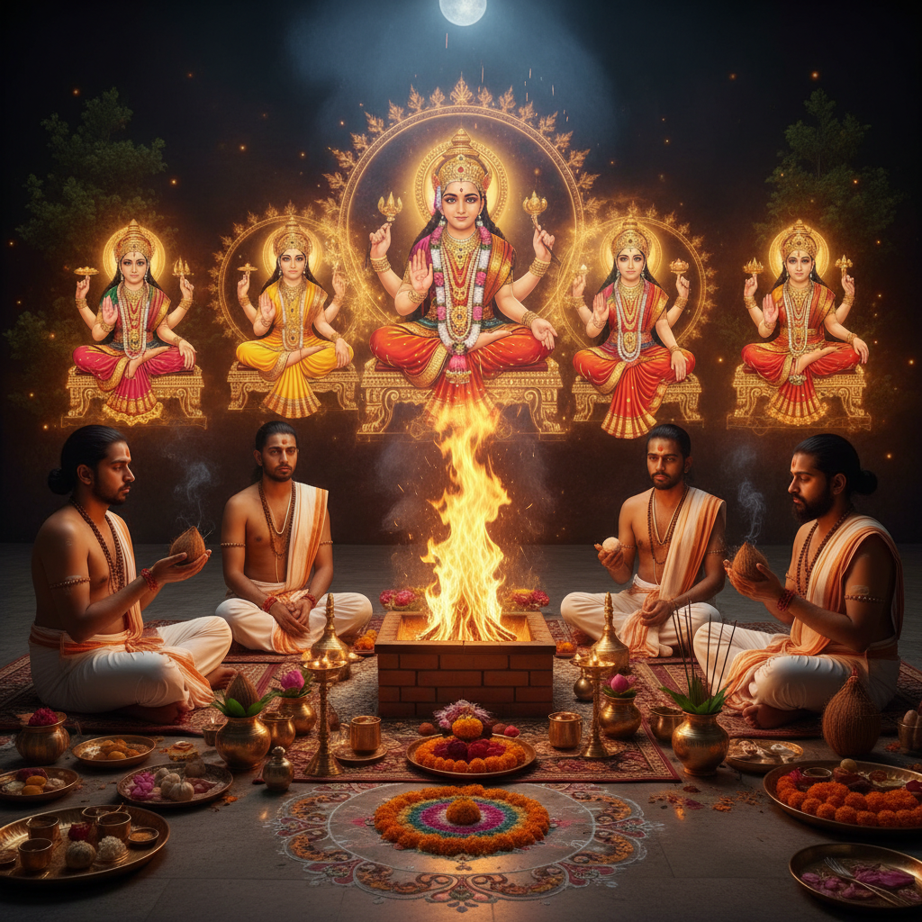 Navchandi Night Puja and Yagna-9 Nights
