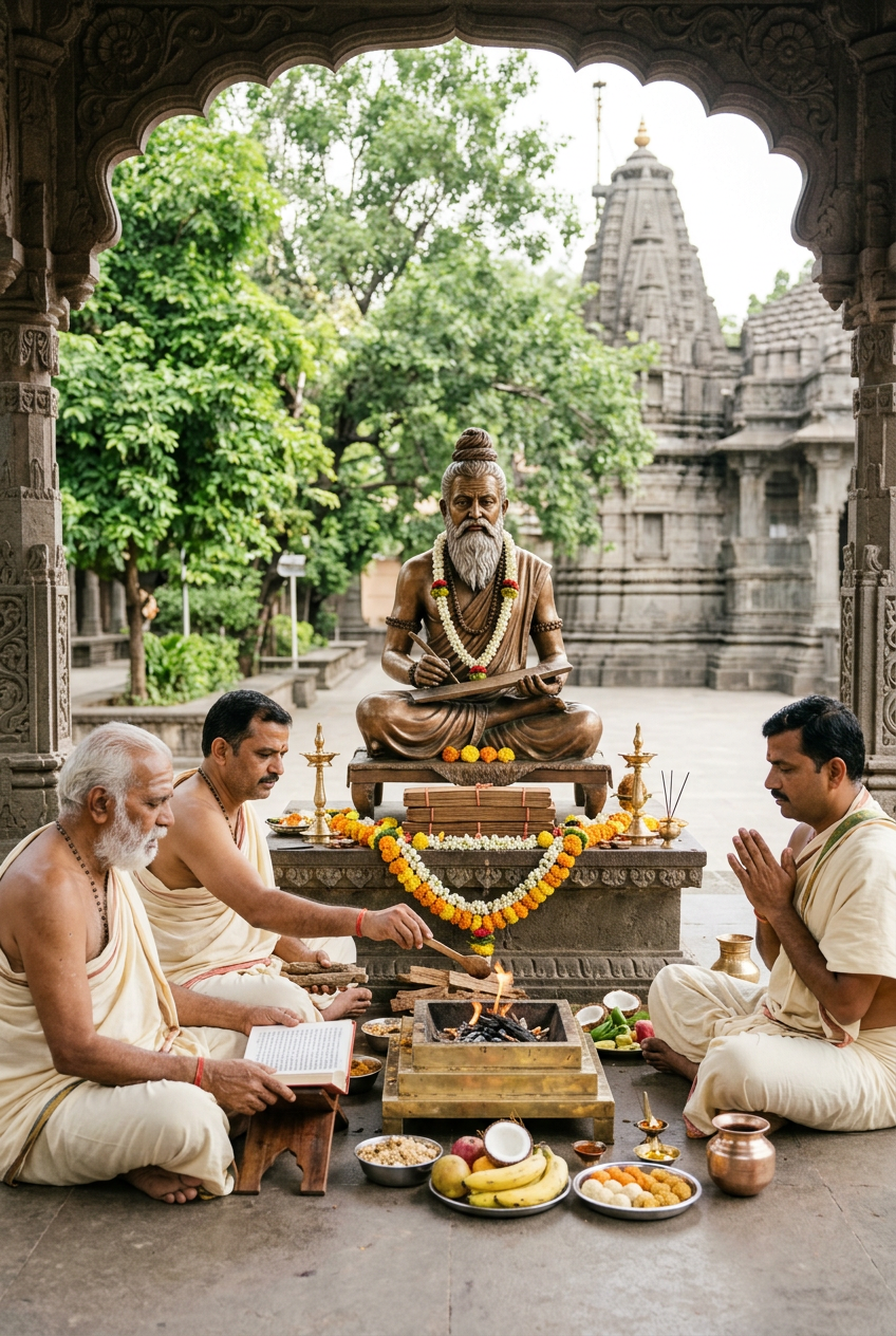 Sage Ved Vyas Puja and Yajna