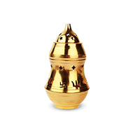 Positive Aura Lamp in Brass (Design II)-With 108 Herbs Dhoop Powder