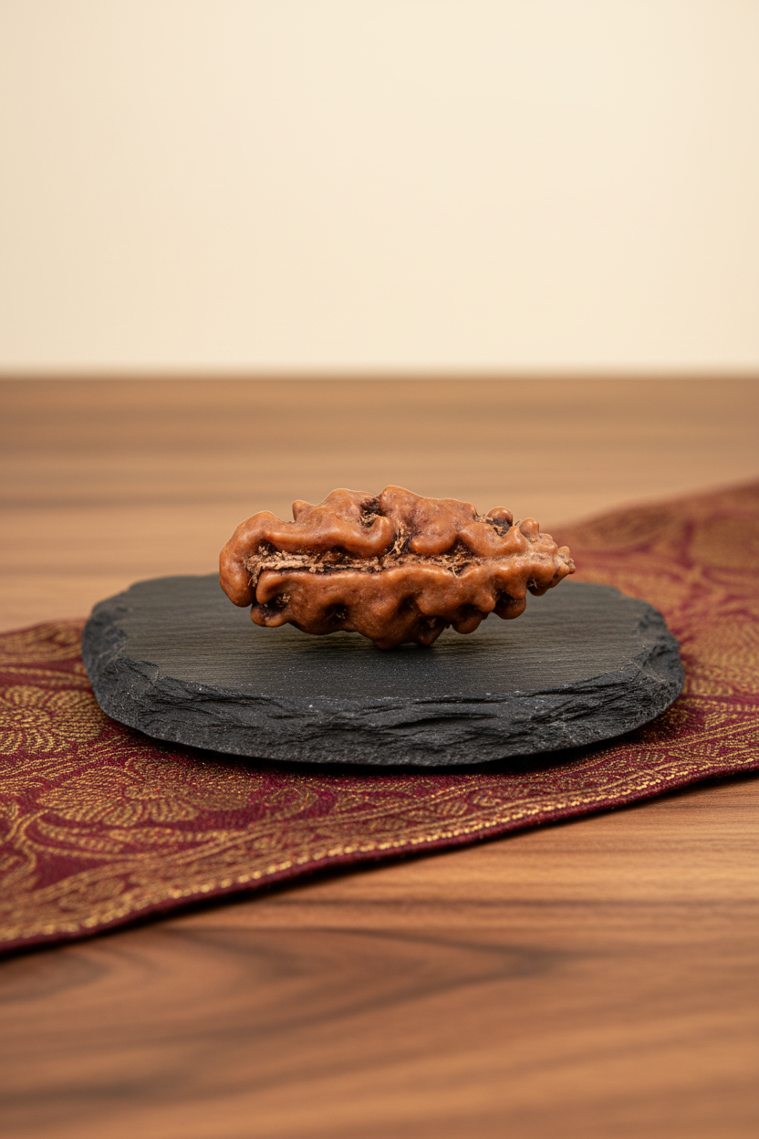 Premium Indonesian Java 1 Mukhi Rudraksha 13mm Large Luxury Photography