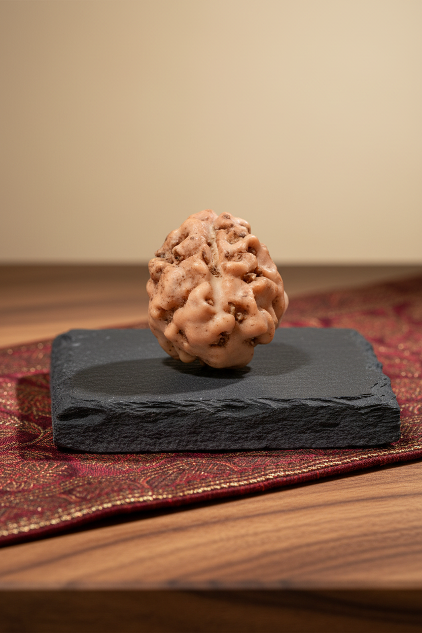 Premium Java Indonesian 1 Mukhi Rudraksha 15mm Collector Luxury Photography