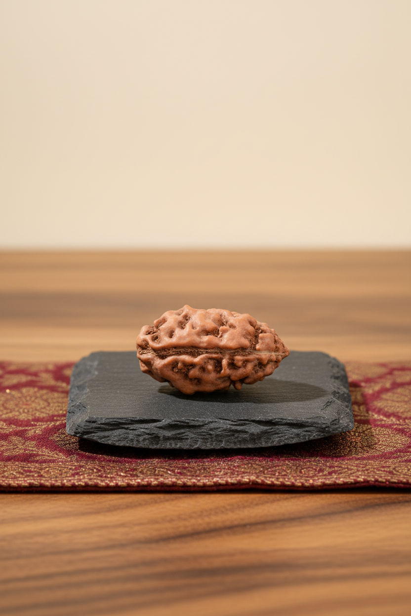 Premium Java Indonesian 2 Mukhi Rudraksha 16mm Large Luxury Photography