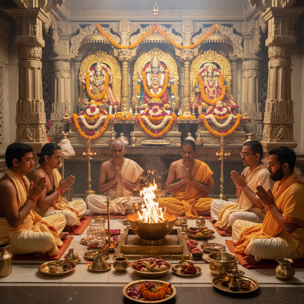 Pujas in Hindu temples