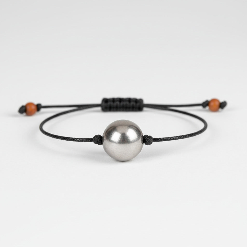 Round shape Parad Gutika bracelet-11 mm