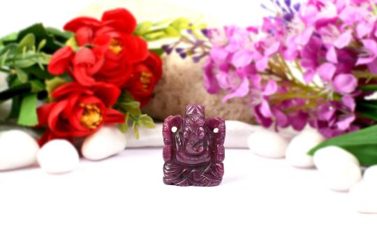 Ruby Ganesh Idol - 172 Carat