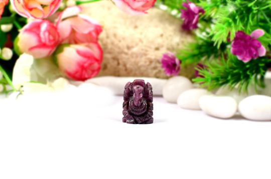 Ruby Ganesh Idol - 58.50 Carat