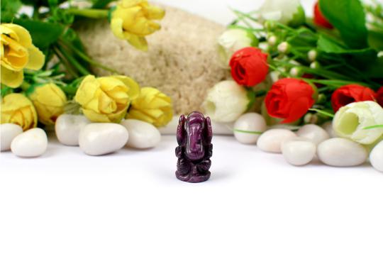 Ruby Ganesh Idol - 91.85 Carat