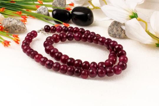 Ruby Mala (Rondelle Beads)