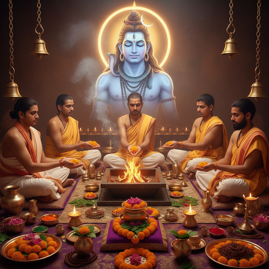 Rudra Abhishekam on Monthly Shivratri-51000 Chants
