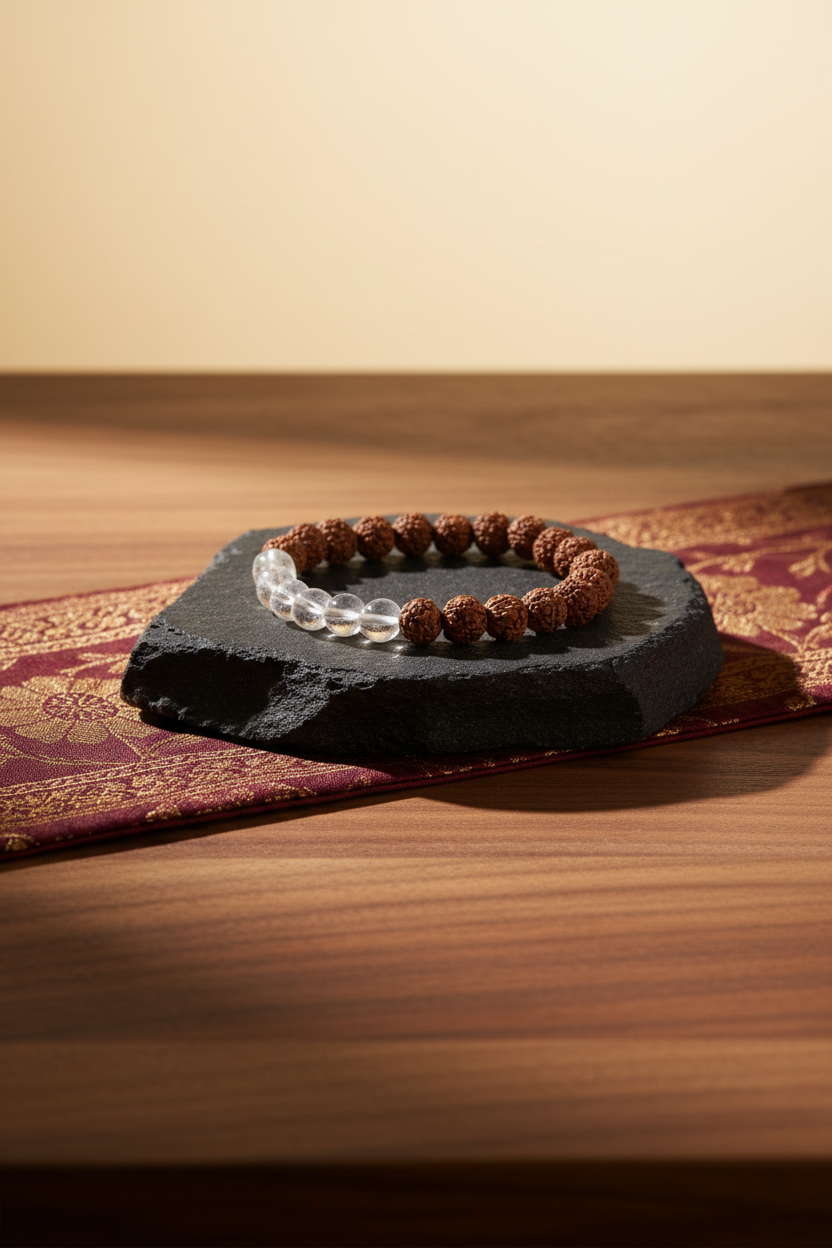 Rudraksha Crystal Bracelet – Signature Brand Theme