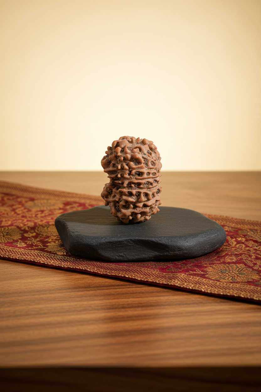 Premium Java Indonesian 13 Mukhi Rudraksha Bead 24mm | Super Collector - ManiMonk