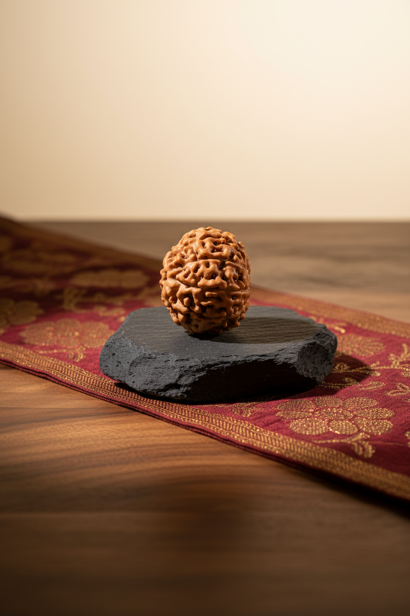 9 Mukhi Premium Java Indonesian Rudraksha Bead 18mm Large - ManiMonk
