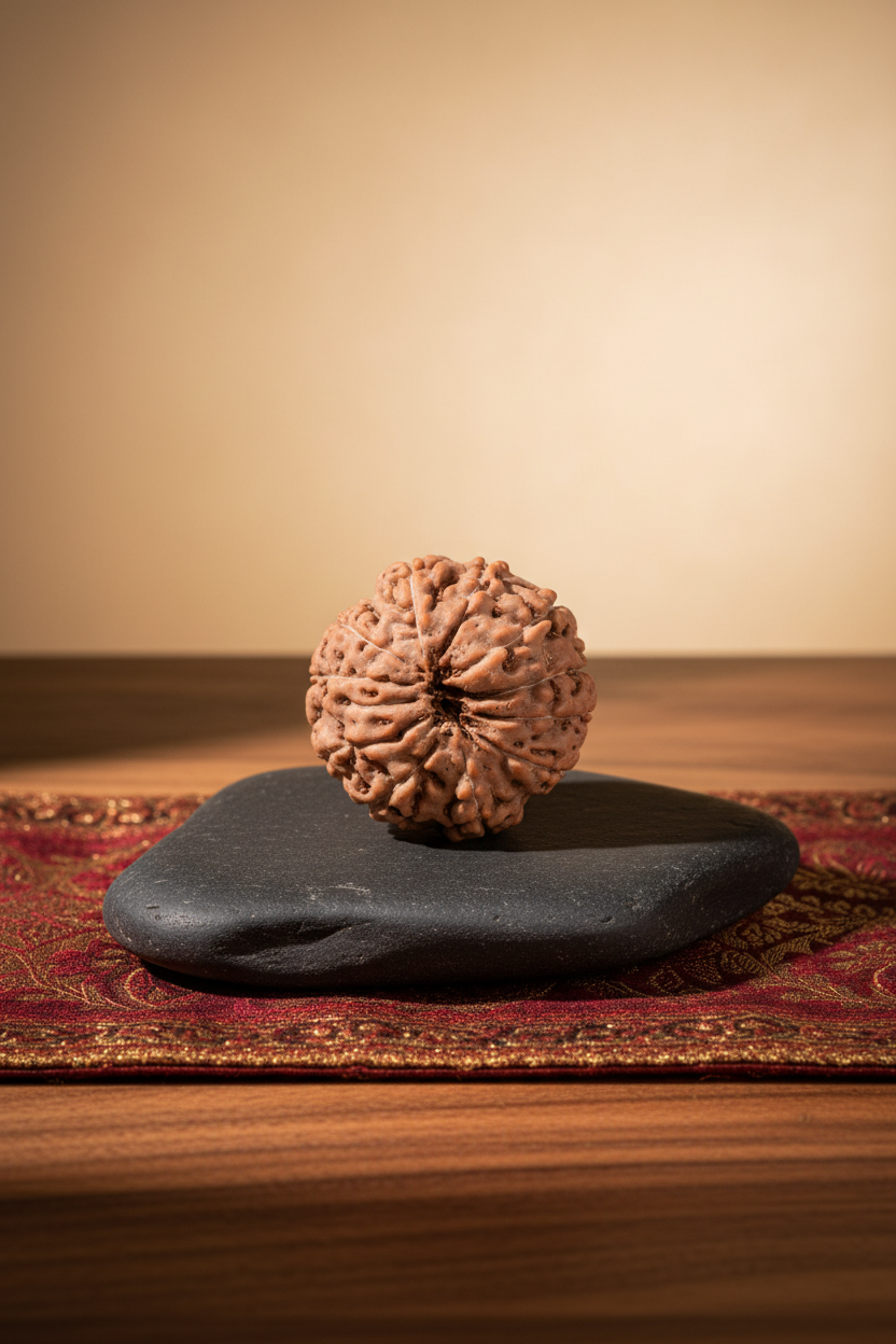 Premium Java Indonesian 12 Mukhi Rudraksha Bead 21mm | Collector Grade - ManiMonk