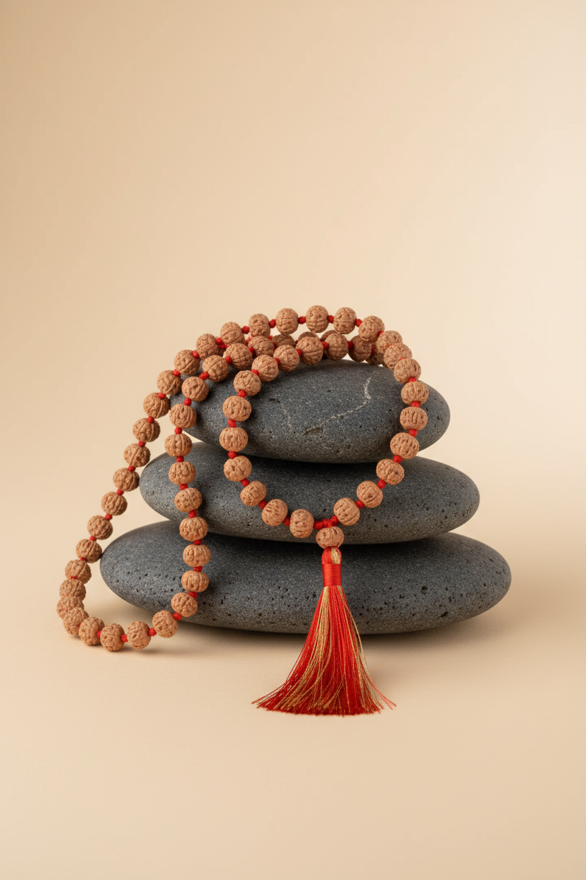 7 Mukhi Premium Rudraksha Mala 8 mm