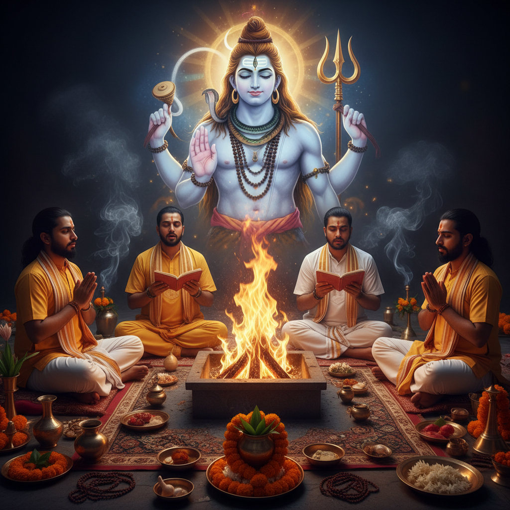 Rudram Namakam Chamakam Yagna (Rudri Paath x Rudrabhishek)-Day Puja