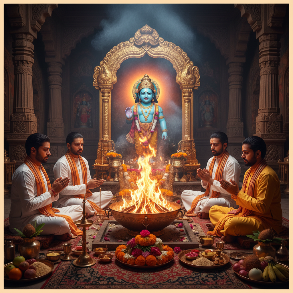 Santan Gopal Yagna at Veni Madhav Temple, Varanasi