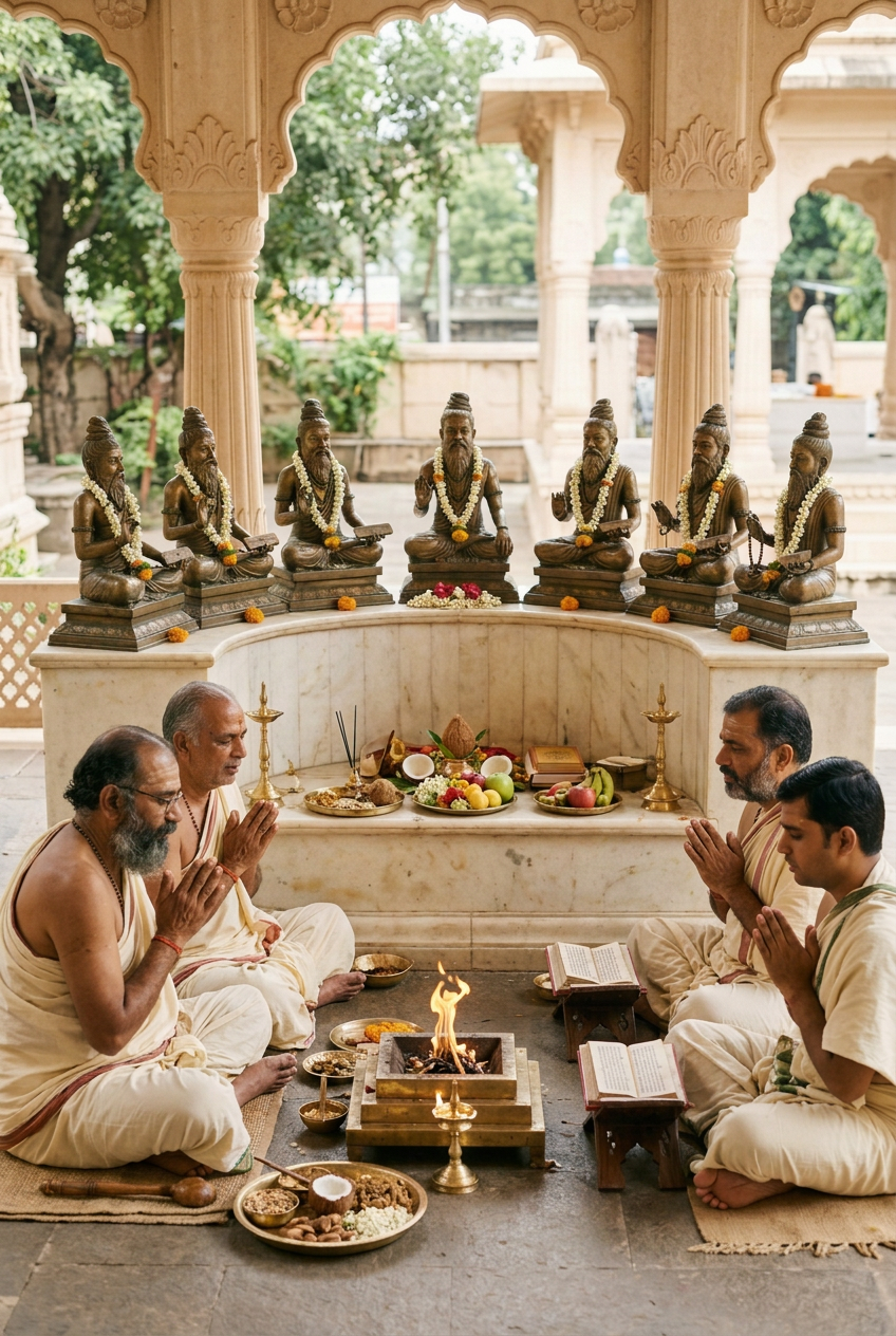 Saptarishi Puja and Yajna