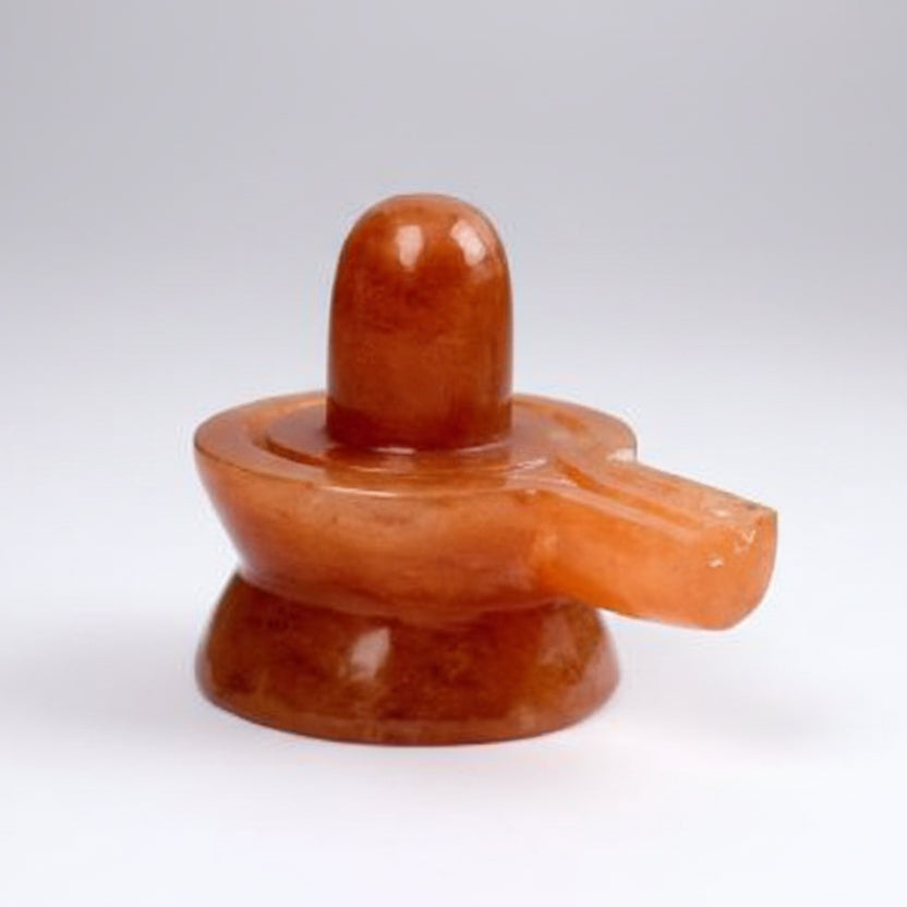 Red Orange Jade Shivling 100 to 110 gms