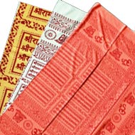 Shri Ram Jai Ram Jai Jai Ram Shawl-White