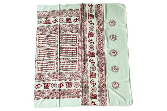 Shri Ram Jai Ram Jai Jai Ram Shawl-White