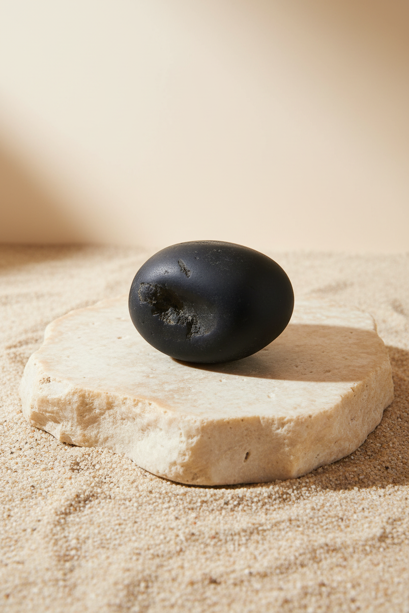 Silver Chakradhari Vishnu Shaligram - Image 1