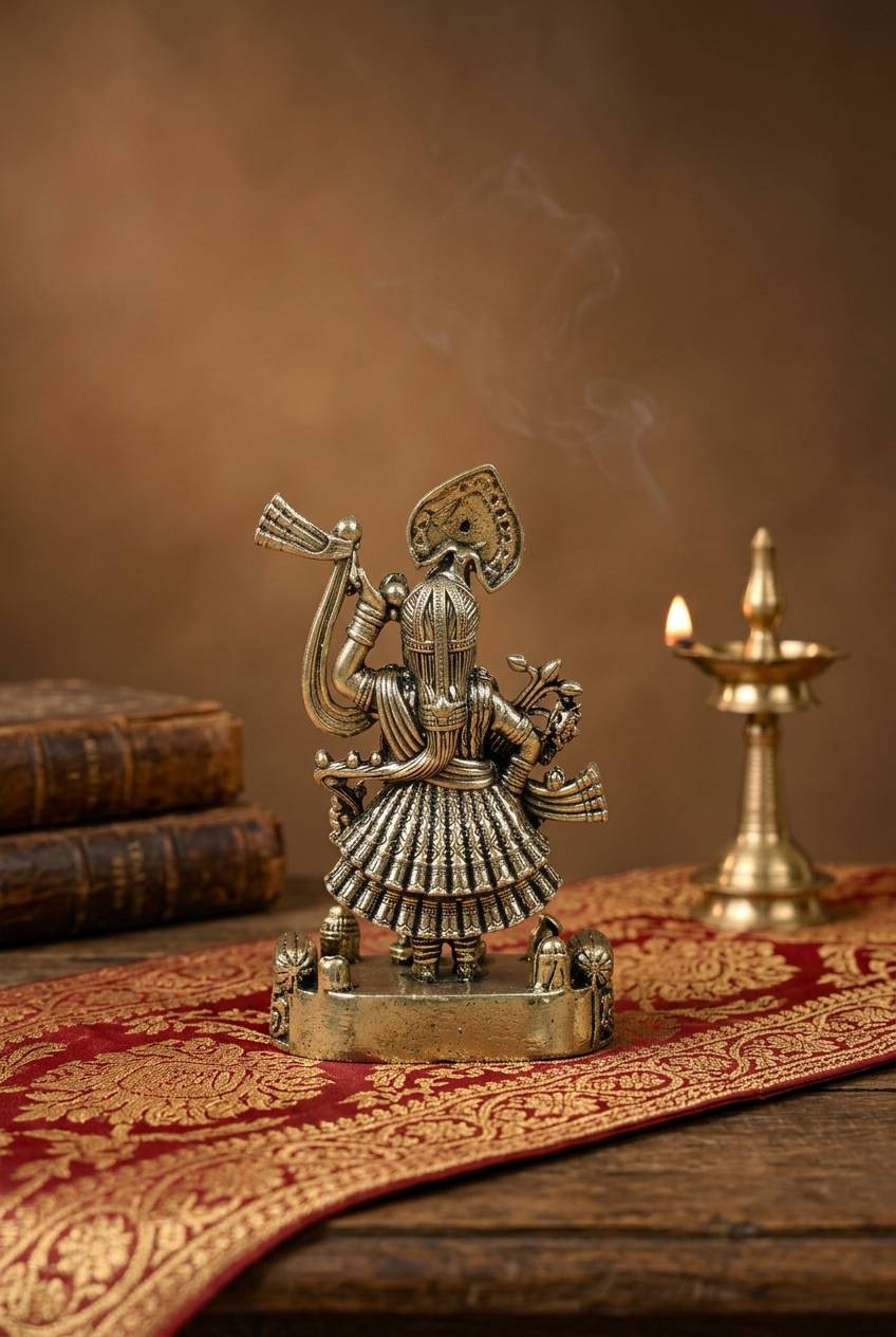Shreenathji Ashtadhatu Idol Energised Nathdwara Krishna Murti for Home Mandir