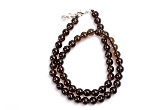 Smoky Quartz Round Beads (8 mm)-72 Beads