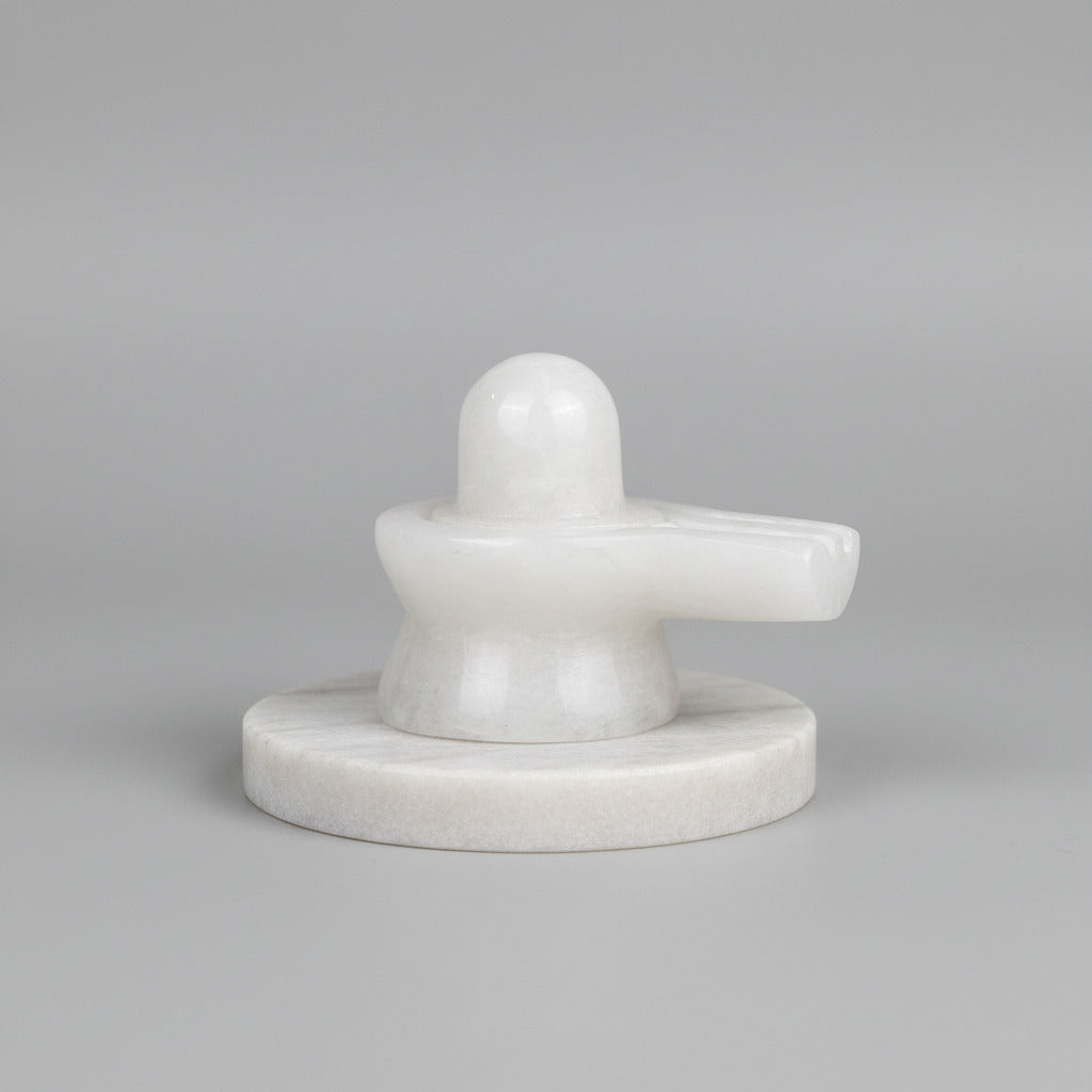 Snow Quartz Shivling 250 to 260 gms
