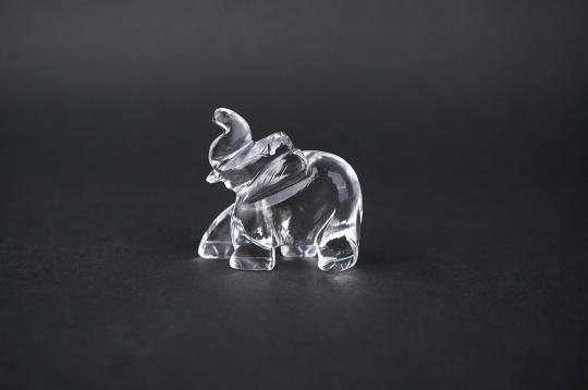 Sphatik Crystal Elephant Idol-50 gms