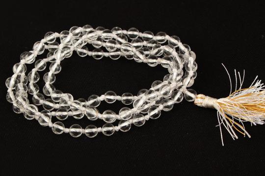 Sphatik Round Mala (5 mm)-108 Beads