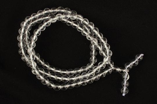 Sphatik Round Mala (5 mm)-108+1 Beads