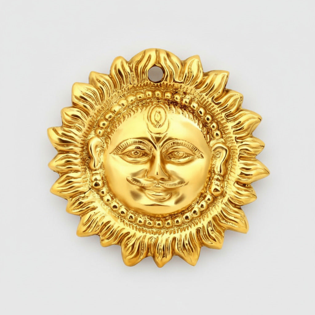 Surya Face in brass