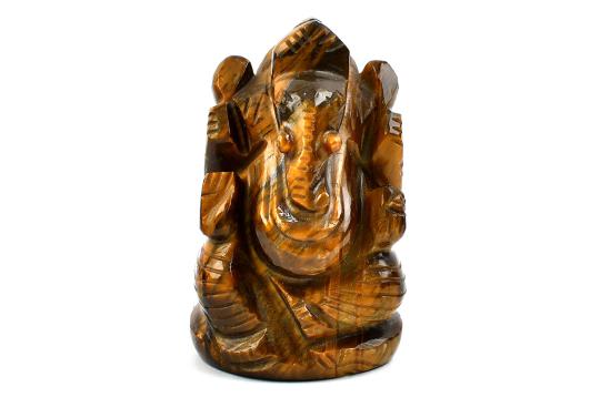 Tiger Eye Ganesh Idol - 136 gms