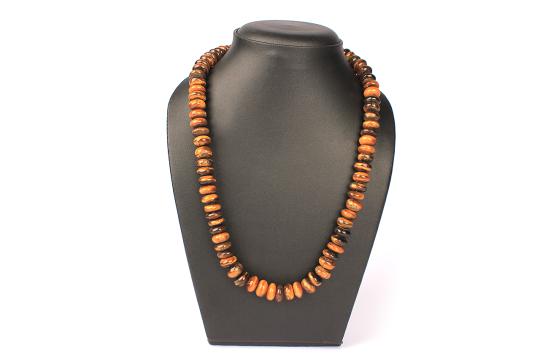 Tiger Eye Necklace (Elliptical Beads I)